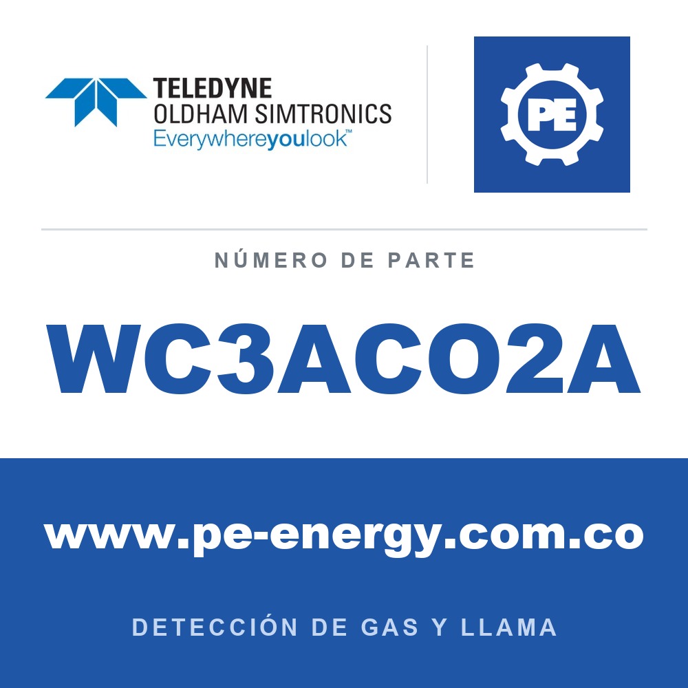 Oldham Simtronics WC3ACO2A CTX 300 con pantalla CO2, Dióxido de carbono 0-0.50 % vol