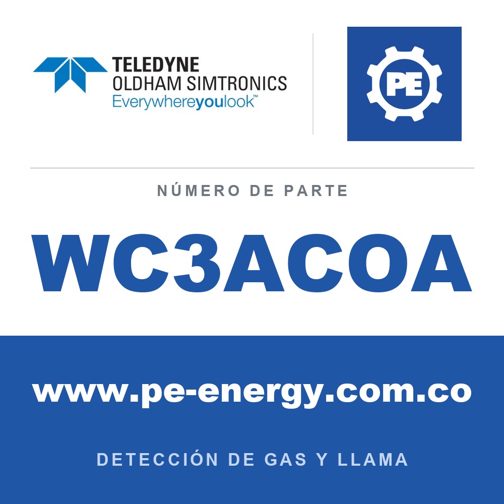 Oldham Simtronics WC3ACOA CTX 300 con pantalla CO, Monóxido de carbono 0-100 ppm