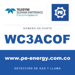 Oldham Simtronics WC3ACOF CTX 300 con pantalla CO/H2 nul, Monóxido de carbono/Hidrógeno nul 0-200 ppm