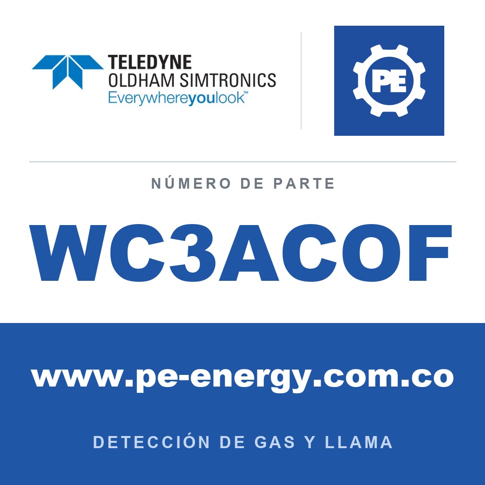 Oldham Simtronics WC3ACOF CTX 300 con pantalla CO/H2 nul, Monóxido de carbono/Hidrógeno nul 0-200 ppm