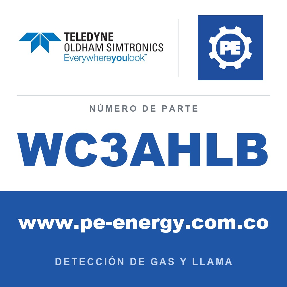 Oldham Simtronics WC3AHLB CTX 300 con pantalla HCl, Cloruro de hidrógeno 0-100 ppm