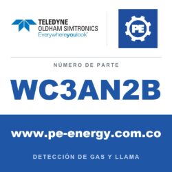 Oldham Simtronics WC3AN2B CTX 300 con pantalla NO2, Dióxido de nitrógeno 0-30 ppm