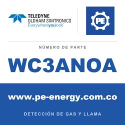 Oldham Simtronics WC3ANOA CTX 300 con pantalla NO, Óxido nítrico 0-100 ppm