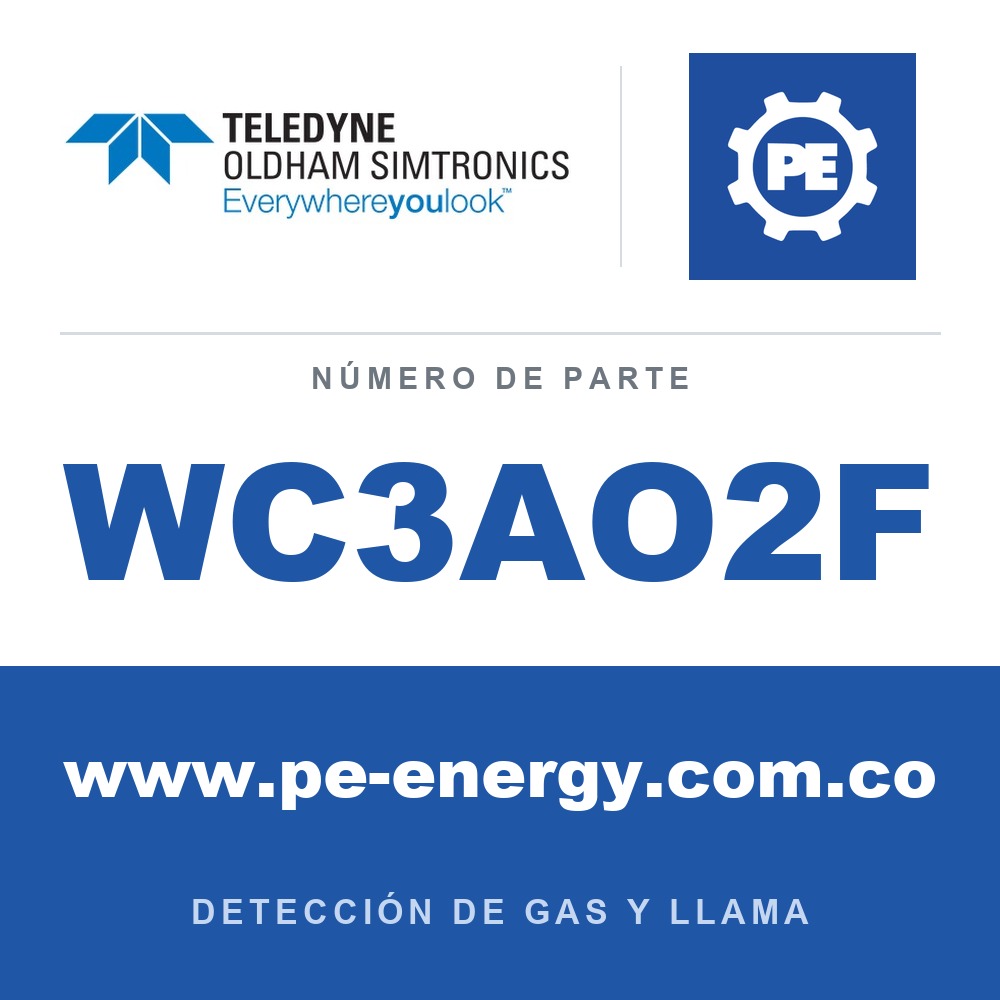 Oldham Simtronics WC3AO2F CTX 300 con pantalla O2, Oxígeno 0-30 % Vol. Vida útil del sensor de 2 años, -20°C