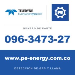 Teledyne Meridian 096-3473-27 HF, Fluoruro de hidrógeno (sólido tipo roca, humedad relativa alta) para MERIDIAN