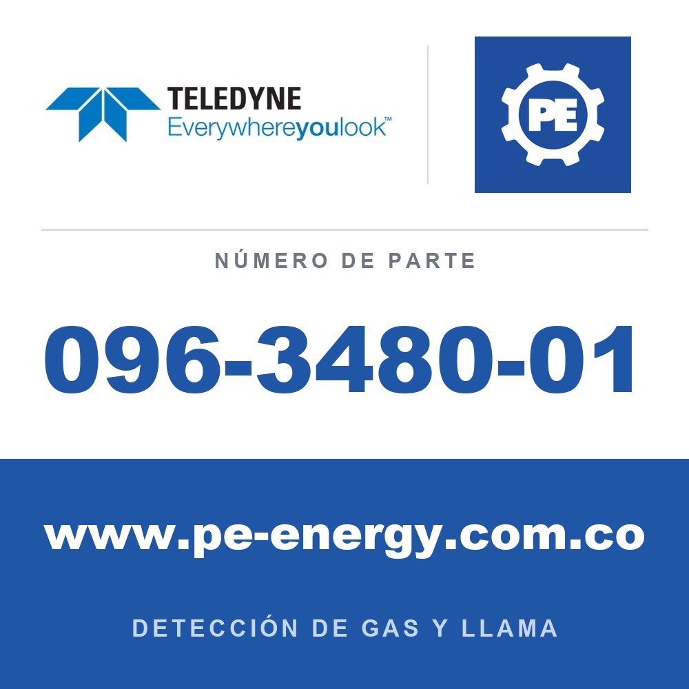 Teledyne Meridian 096-3480-01 Caja de aluminio, Pantalla estándar, Tapa de plástico