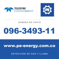 Teledyne Meridian 096-3493-11 Gabinete de aluminio, Pantalla calefaccionada, Tapa de extremo de plástico, CSA