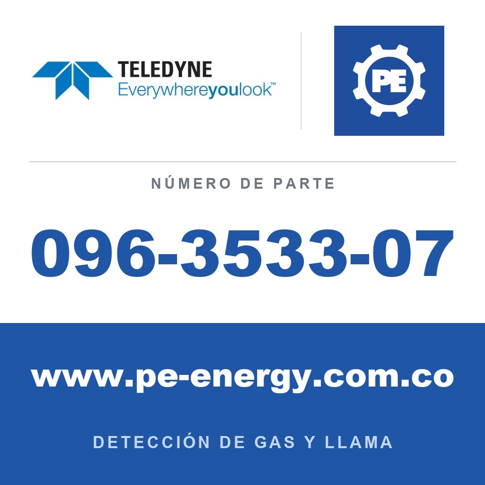 Teledyne Meridian 096-3533-07 Caja de aluminio, Pantalla estándar, Tapa de acero inoxidable, CSA
