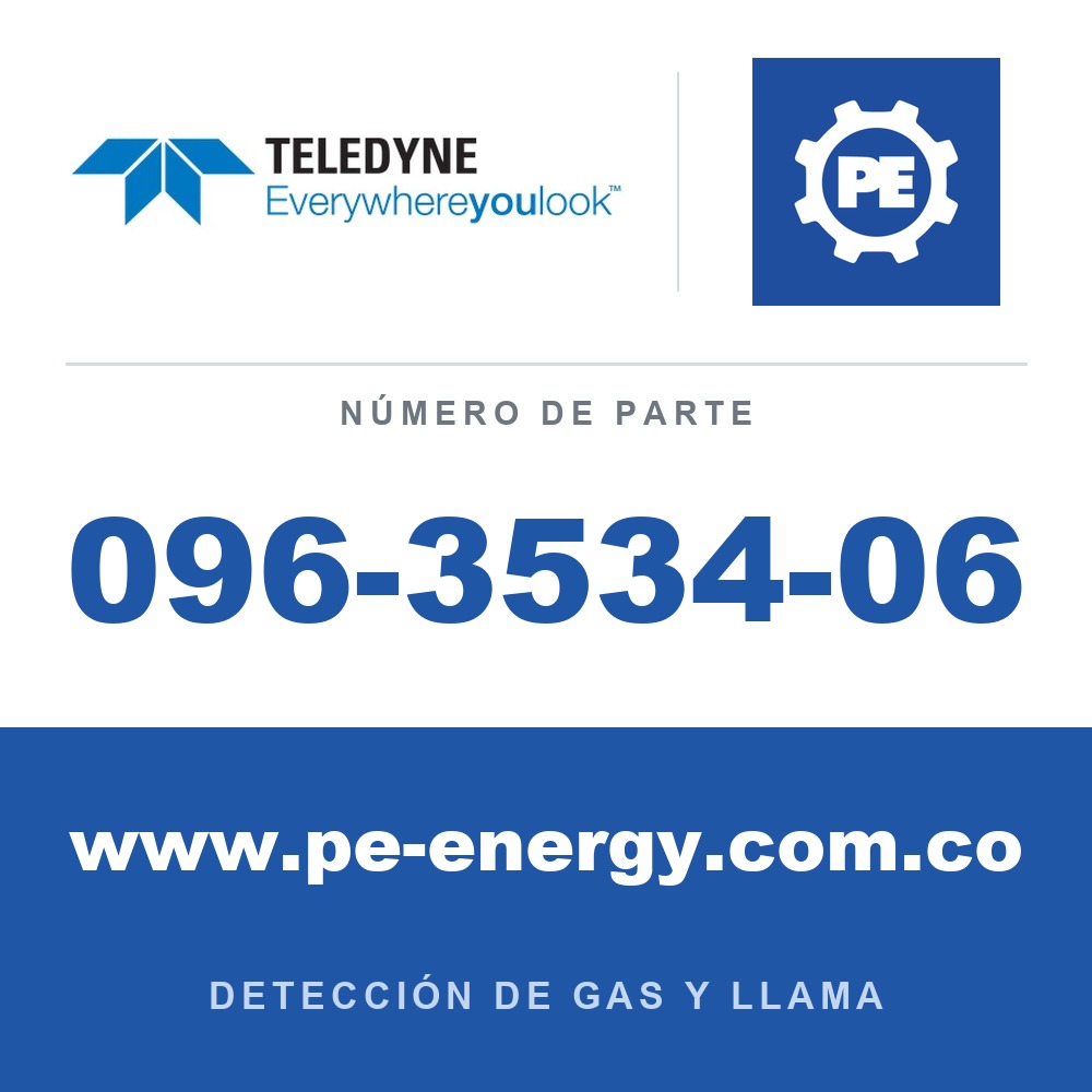 Teledyne Meridian 096-3534-06 Carcasa de aluminio, Pantalla ciega, HART, Tapa de extremo de acero inoxidable