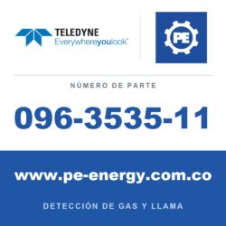 Teledyne Meridian 096-3535-11 Carcasa de aluminio, Pantalla calefaccionada, HART, Tapa de extremo de plástico, CSA