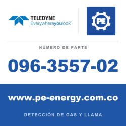 Teledyne Meridian 096-3557-02 Gabinete de acero inoxidable, Pantalla estándar, Tapa de extremo de plástico, Cabezal remoto
