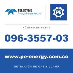 Teledyne Meridian 096-3557-03 Carcasa de aluminio, Pantalla estándar, Tapa de extremo de acero inoxidable, Cabezal remoto