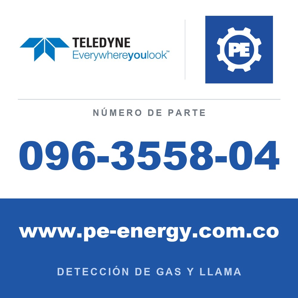 Teledyne Meridian 096-3558-04 Gabinete de acero inoxidable, Pantalla calefaccionada, Tapa de extremo de plástico, Cabezal remoto, CSA
