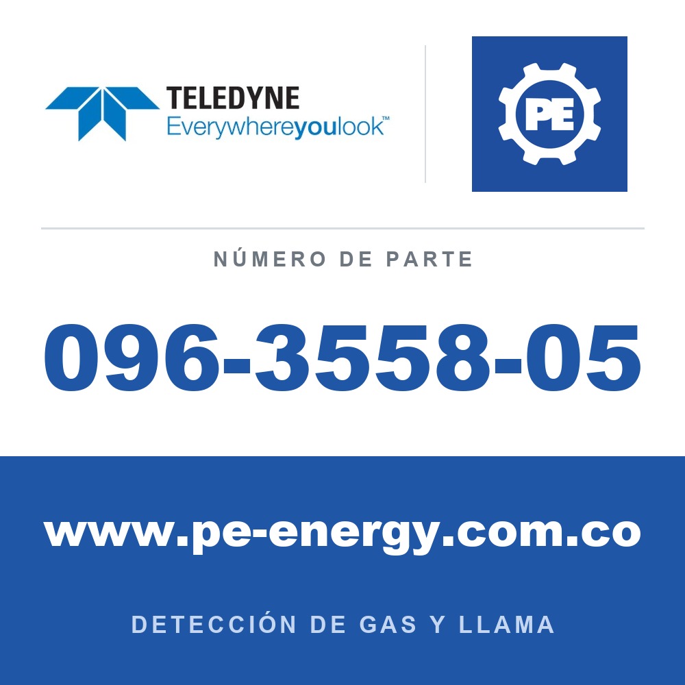 Teledyne Meridian 096-3558-05 Carcasa de aluminio, Pantalla estándar, Tapa de extremo de acero inoxidable, Cabezal remoto
