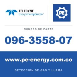 Teledyne Meridian 096-3558-07 Carcasa de aluminio, Pantalla con calefacción, Tapa de extremo de acero inoxidable, Cabezal remoto, CSA
