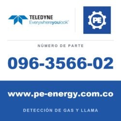 Teledyne Meridian 096-3566-02 Carcasa de acero inoxidable, pantalla estándar, tapa de plástico, cabezal remoto, INMETRO