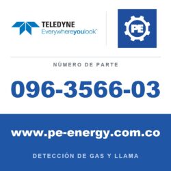 Teledyne Meridian 096-3566-03 Carcasa de aluminio, pantalla ciega, tapa de plástico, cabezal remoto, INMETRO