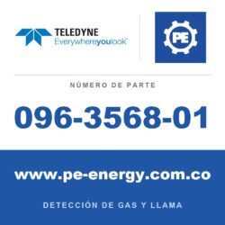 Teledyne Meridian 096-3568-01 Carcasa de aluminio, pantalla estándar, tapa de plástico, INMETRO