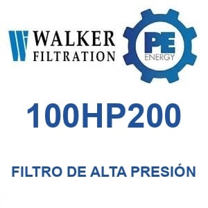 Walker Filtration 100HP200 - Walker 100HP200 Filtro de aire de alta presión