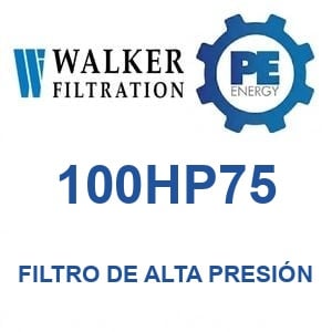 Walker Filtration 100HP75 - Walker 100HP75 Filtro de aire de alta presión