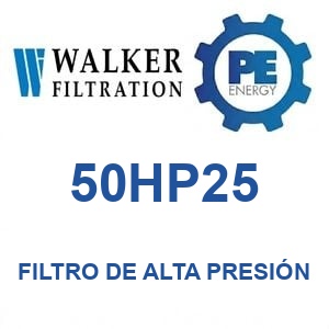 Walker Filtration 50HP25 - Walker 50HP25 Filtro de aire de alta presión