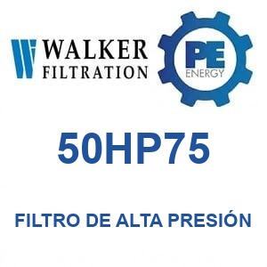 Walker Filtration 50HP75 - Walker 50HP75 Filtro de aire de alta presión