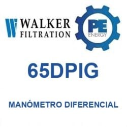 Walker Filtration 65DPIG - Walker 65DPIG Manómetro de presión diferencial serie Alpha
