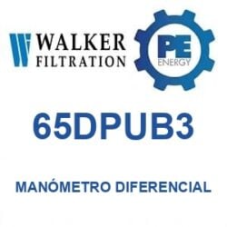 Walker Filtration 65DPUB3 - Walker 65DPUB3 Manómetro de presión diferencial serie Alpha