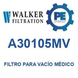 Walker Filtration A30105MV - Walker A30105MV Filtro para vacío médico serie Alpha
