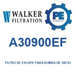 Walker Filtration A30900EF - Walker A30900EF Filtro de escape para bomba de vacío serie Alpha