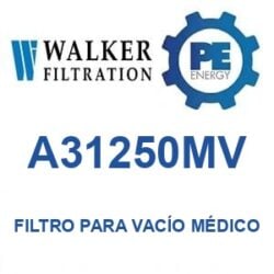 Walker Filtration A31250MV - Walker A31250MV Filtro para vacío médico serie Alpha