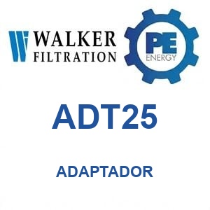 Walker Filtration ADT25 - Walker ADT25 Adaptador de 3/4" G a 1/4" NPT