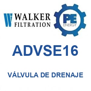 Walker Filtration ADVSE16 - Walker ADVSE16 Válvula de drenaje serie Alpha
