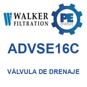 Walker Filtration ADVSE16C - Walker ADVSE16C Válvula de drenaje serie Alpha
