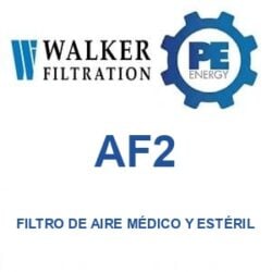 Walker Filtration AF2 - Walker AF2 Filtro de aire médico y estéril