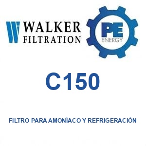 Walker Filtration C150 - Walker C150 Filtro para amoníaco y refrigeración