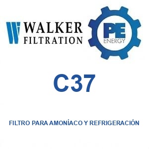 Walker Filtration C37 - Walker C37 Filtro para amoníaco y refrigeración