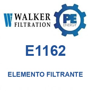 Walker Filtration E1162 - Walker E1162 Elemento filtrante de repuesto serie PRO XF
