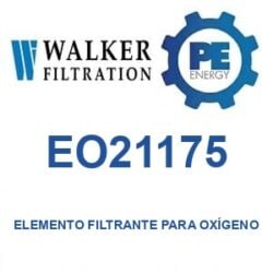 Walker Filtration EO21175 - Walker EO21175 Elemento filtrante de repuesto para servicio de oxígeno serie Alpha