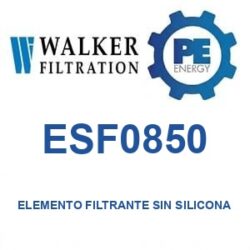 Walker Filtration ESF0850 - Walker ESF0850 Elemento filtrante de repuesto libre de silicona serie Alpha