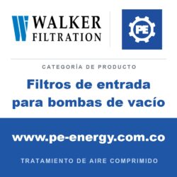 Filtros de entrada para bombas de vacío