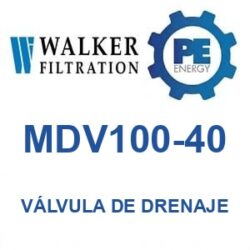 Walker Filtration MDV100-40 - Walker MDV100-40 Válvula de drenaje serie Alpha