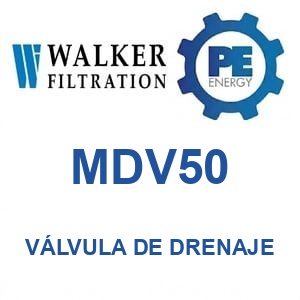 Walker Filtration MDV50 - Walker MDV50 Válvula de drenaje serie Alpha