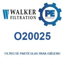 Walker Filtration O20025 - Walker O20025 Filtro de partículas para servicio de oxígeno serie Alpha