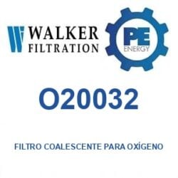 Walker Filtration O20032 - Walker O20032 Filtro coalescente para servicio de oxígeno serie Alpha