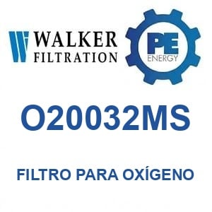Walker Filtration O20032MS - Walker O20032MS Filtro para servicio de oxígeno serie Alpha