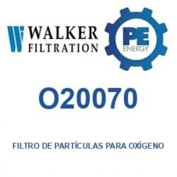 Walker Filtration O20070 - Walker O20070 Filtro de partículas para servicio de oxígeno serie Alpha