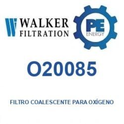 Walker Filtration O20085 - Walker O20085 Filtro coalescente para servicio de oxígeno serie Alpha