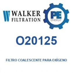 Walker Filtration O20125 - Walker O20125 Filtro coalescente para servicio de oxígeno serie Alpha