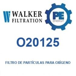 Walker Filtration O20125 - Walker O20125 Filtro de partículas para servicio de oxígeno serie Alpha